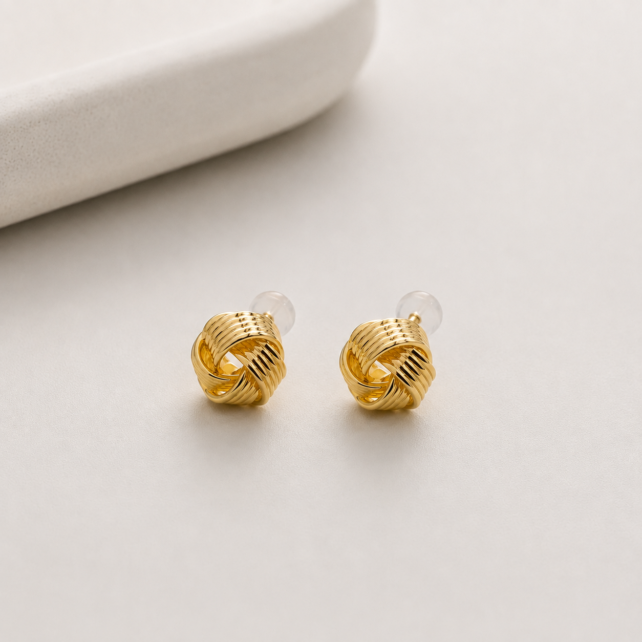 Woven Stud Earrings