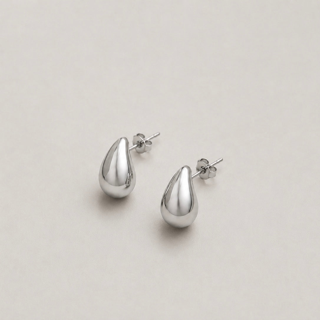 Cloud Bean Stud Earrings