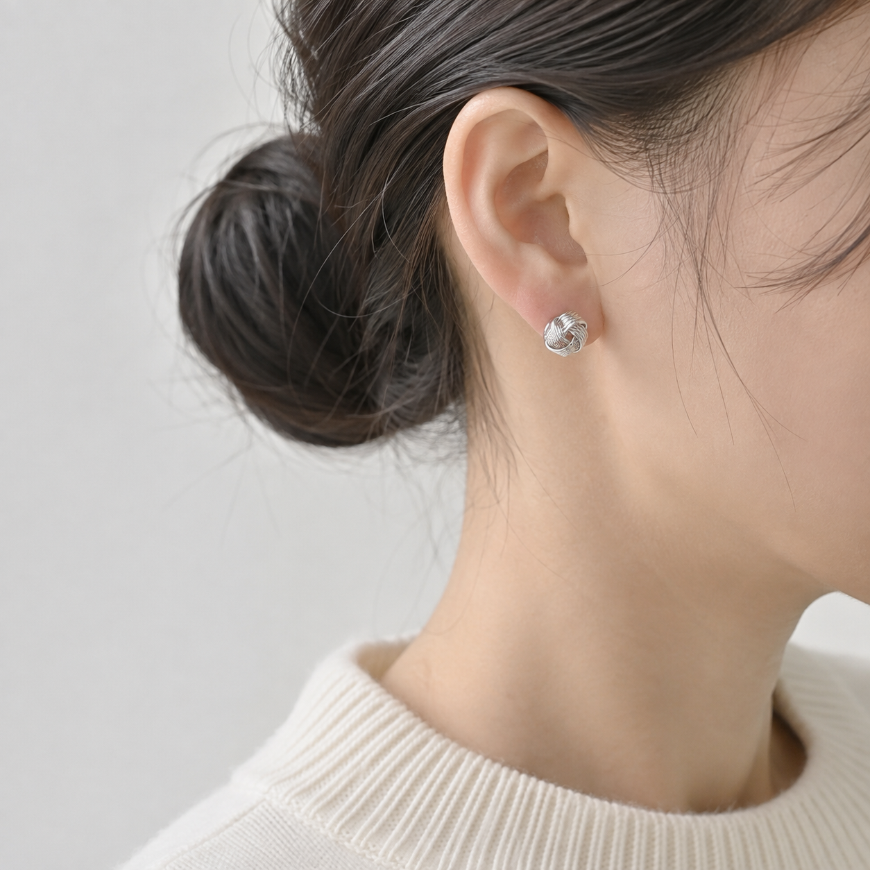 Woven Stud Earrings