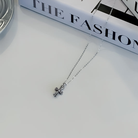 Gothic Edge cross necklace