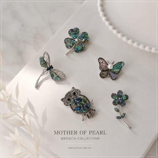 Mother of Pearl Brooches