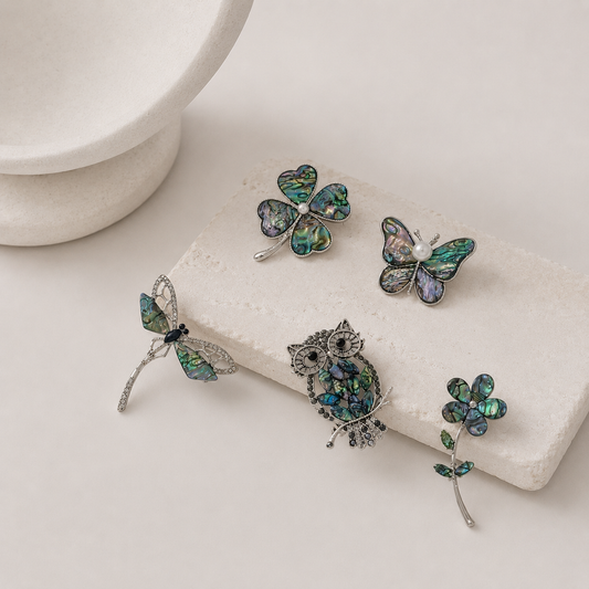 Mother of Pearl Brooches